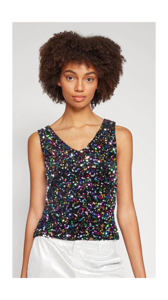 5-A1155 Viglam Sequin Top
