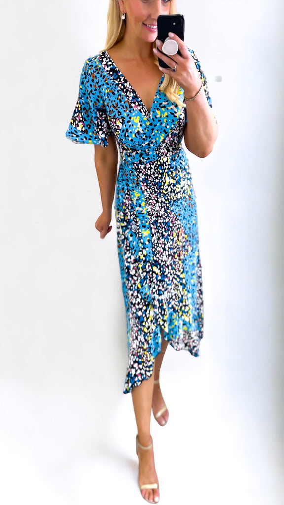A0881 Quinn Aminal Print Dress