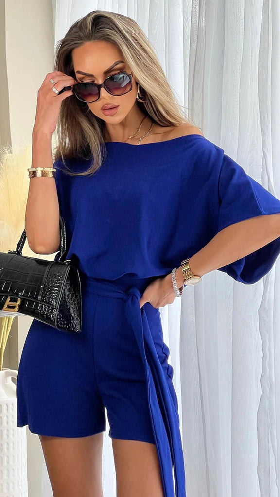 A0974 Judy Royal Playsuit