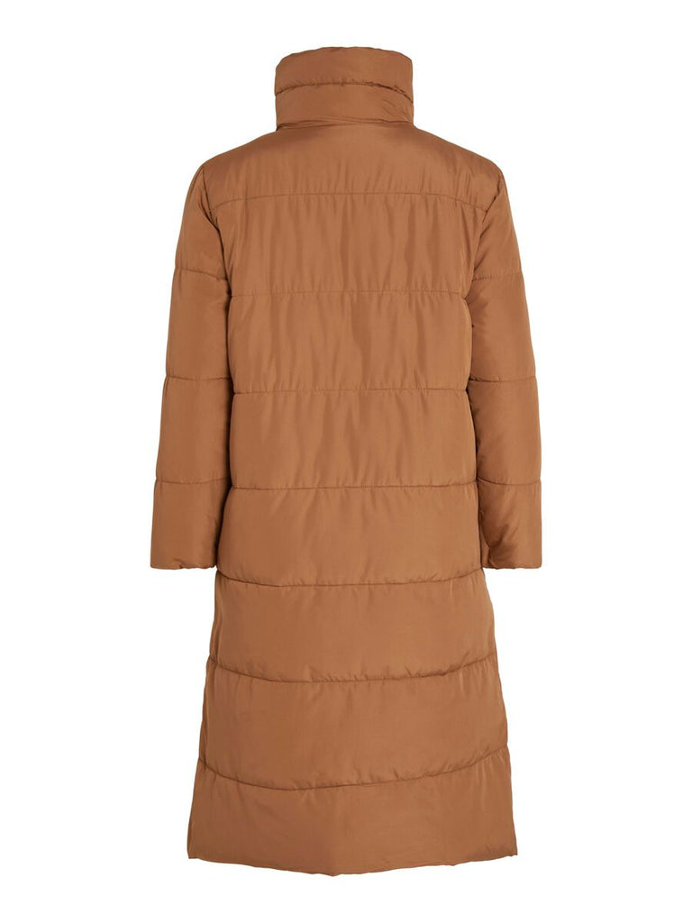 A2532 Vinilly Tan Quilted Coat