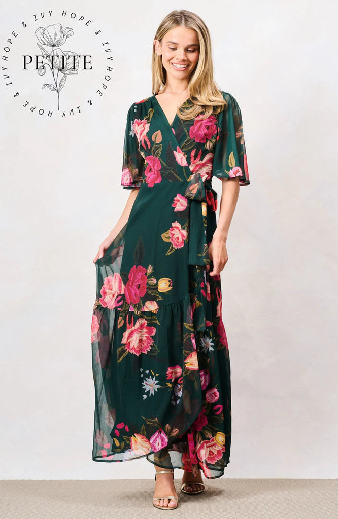 A3174 Hope & Ivy Tamra Wrap Dress