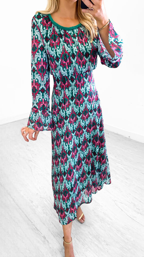 A1124 Goa Arbour Print Dress