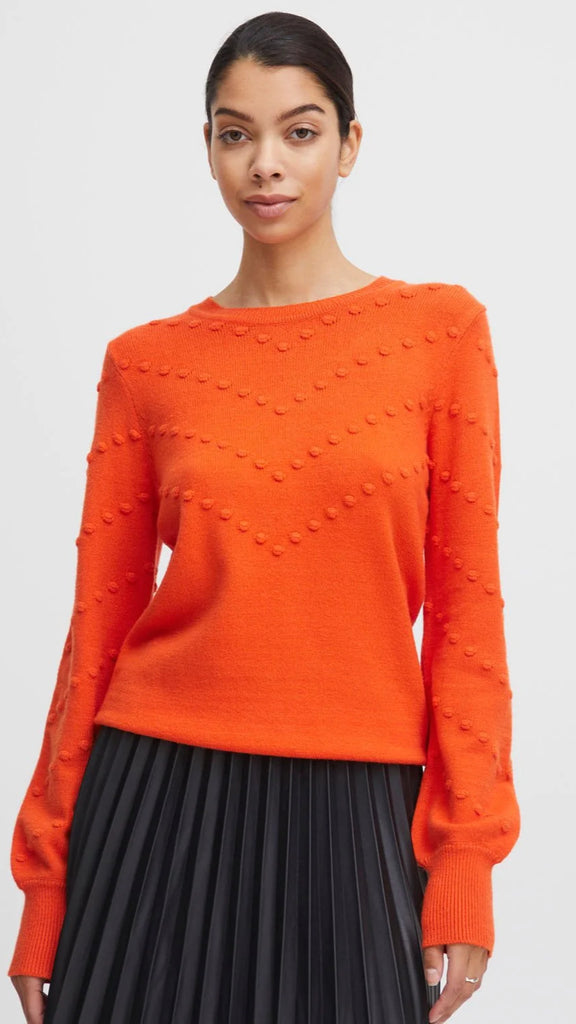 A1064 Bynonina Dot Jumper Orange