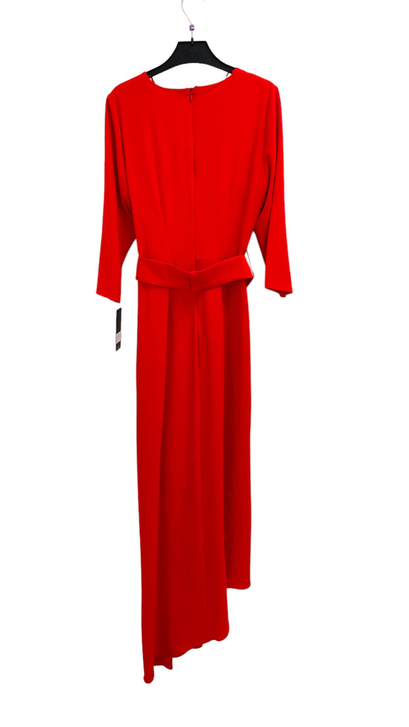 4-A2174 Monet Red Drape Dress