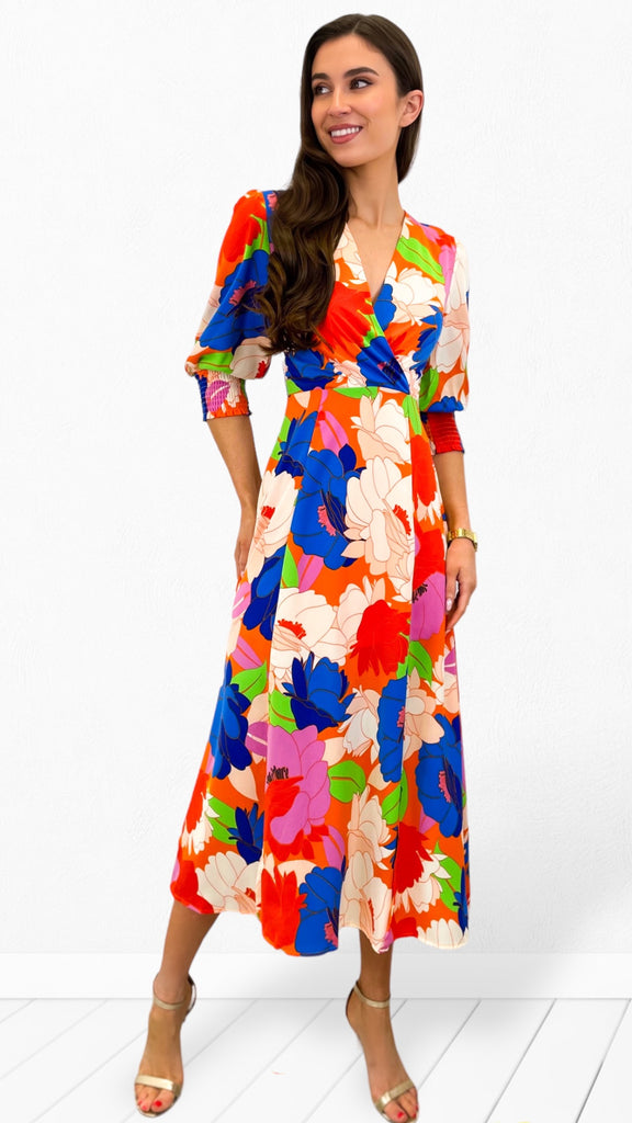 A0868 Pixie Multi Midi Dress