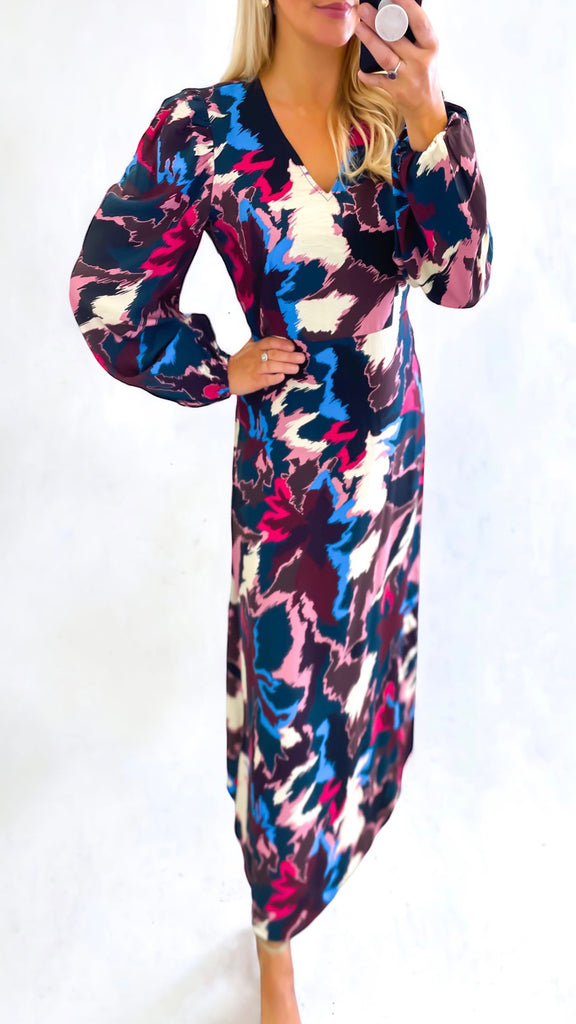 A1207 Multi Print Ibine Dress