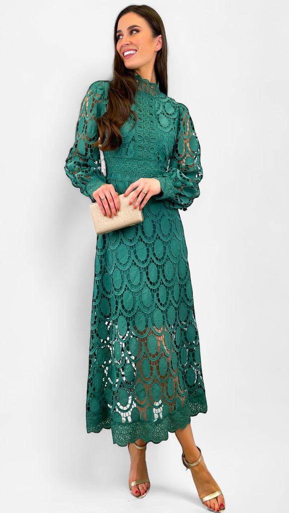 5-A1143 Avelina Crochet Dress