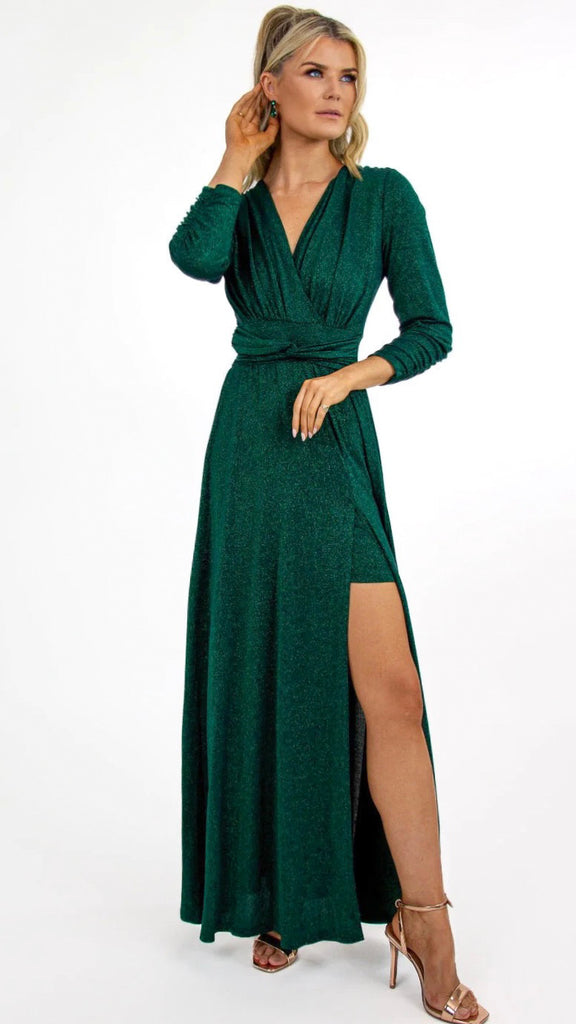 4-A1245 Green Lurex Sophie Dress