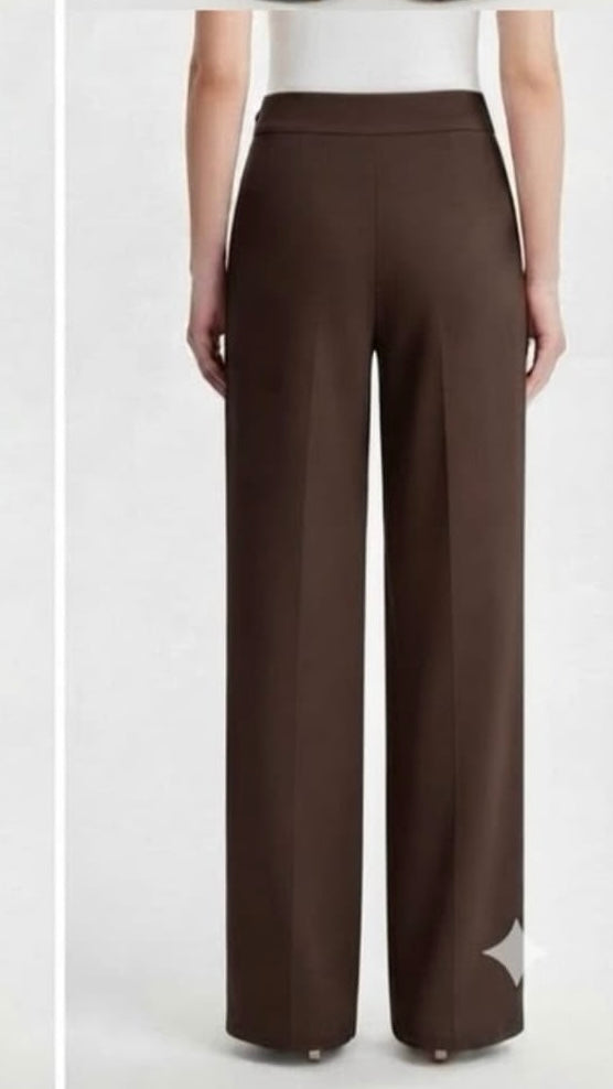 A3211 Brown Soft Stretch Trousers