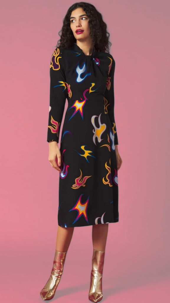 A1032 Mel Black Lightning Dress