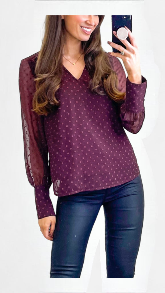 A1202 Edee Blouse Winter Bloom