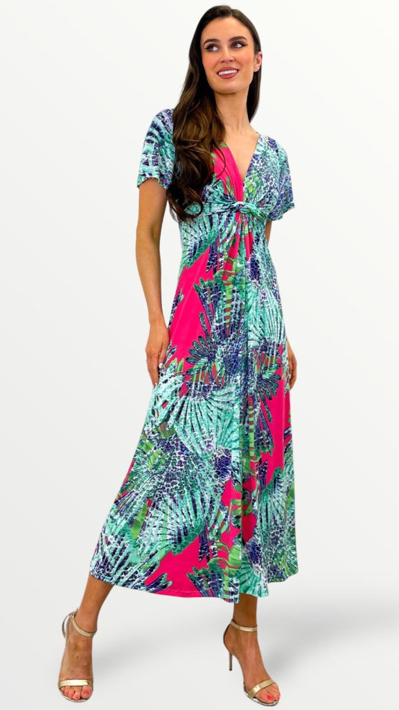 5-A0840 Analise Mint Print Dress