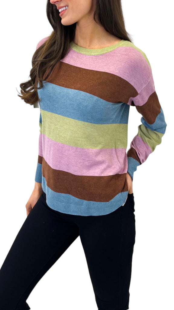 4-A0675 Pimba Stripe Fine Knit