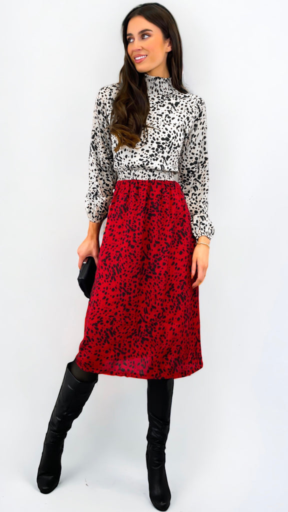 A1229 Diana Contrast Dress