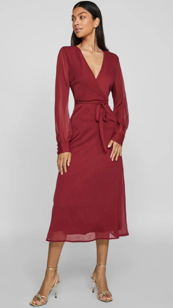 4-A2065 Vifalia Cabernet Midi dress