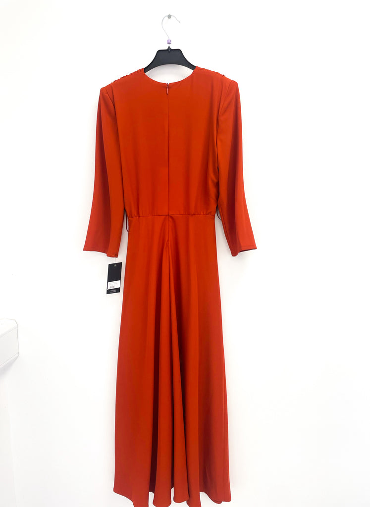 A2564 Glenis Rust Flare Dress