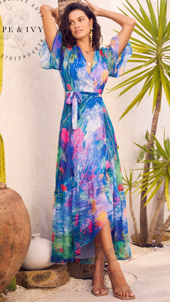 4-A2351 Hope & Ivy Felicia Wrap Dress