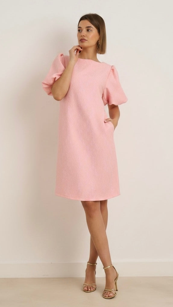 A3009 Verity Pink Shift Dress