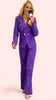 5-A1600 Marlene Purple Trouser Suit