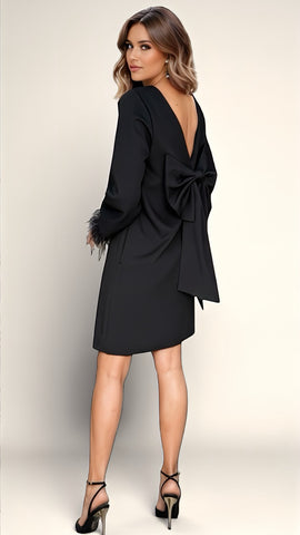 4-A2058 Eileen Red Drape Dress