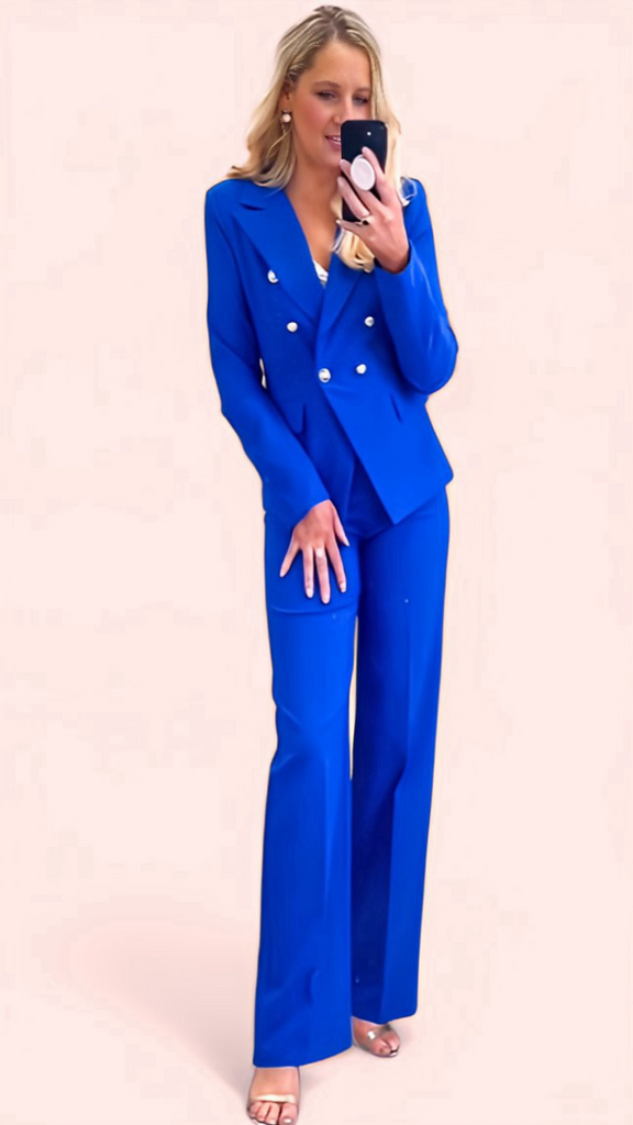 5-A1576 Marlene Royal Trouser Suit