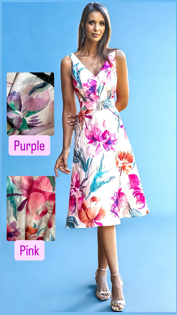 4-A2278B Ina Multi Fit & Flare Dress