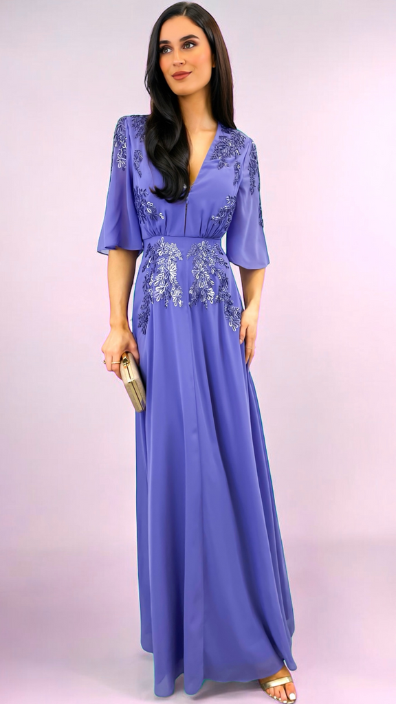 4-A2311 Hope & Ivy Hartley Maxi Dress