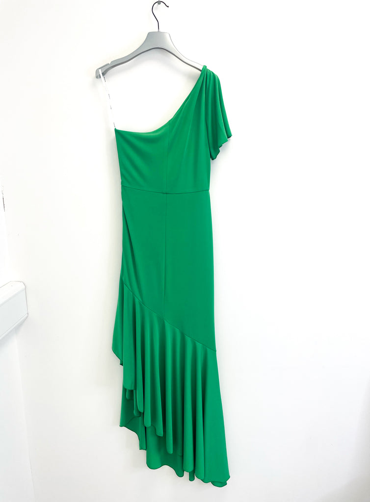 4-A2336 Blythe Green One Shoulder Dress
