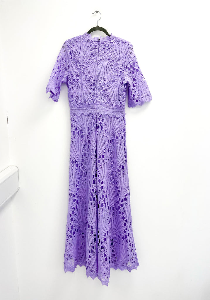 A2460 Evie Lilac Crochet Dress