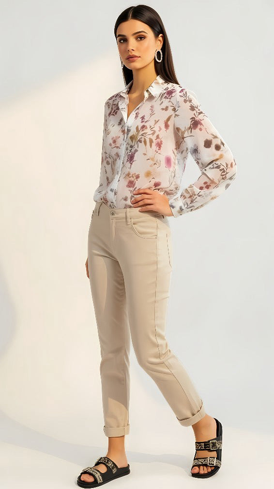 A2921 Toxik Beige 3/4 Jeans