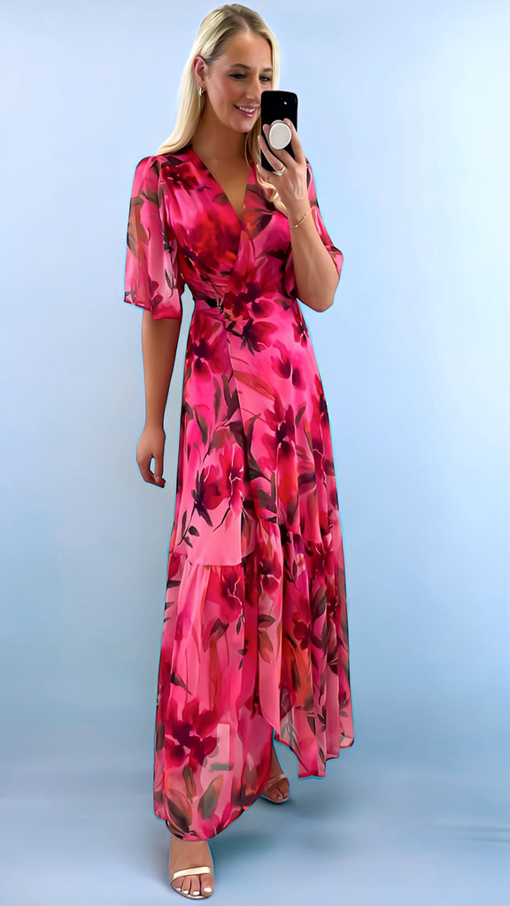 4-A2386 Hope & Ivy Pleasance Wrap Dress
