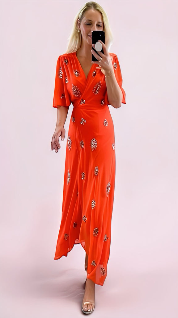 4-A2424 Hope & Ivy Alana Wrap Dress