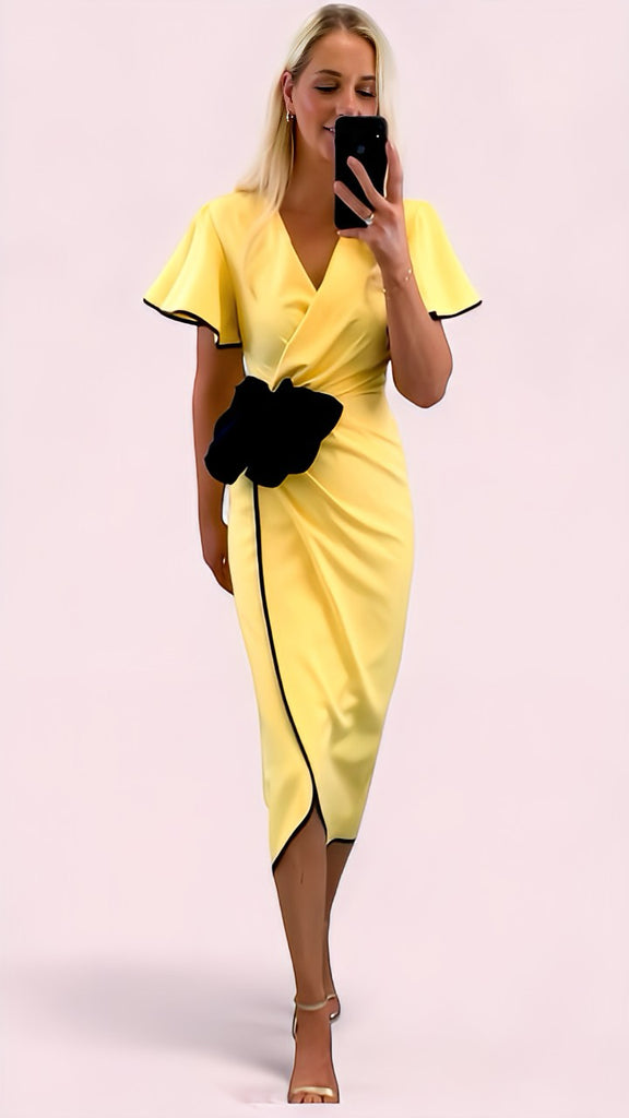 4-A2430 Cameron Wrap Style Dress