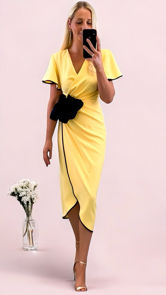 4-A2430 Cameron Wrap Style Dress