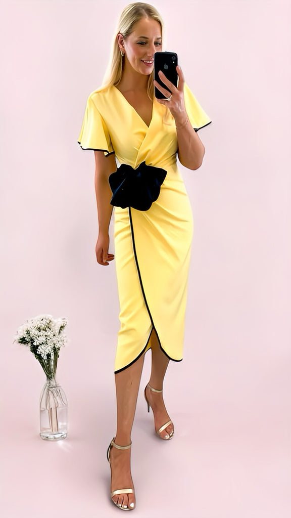 4-A2430 Cameron Wrap Style Dress