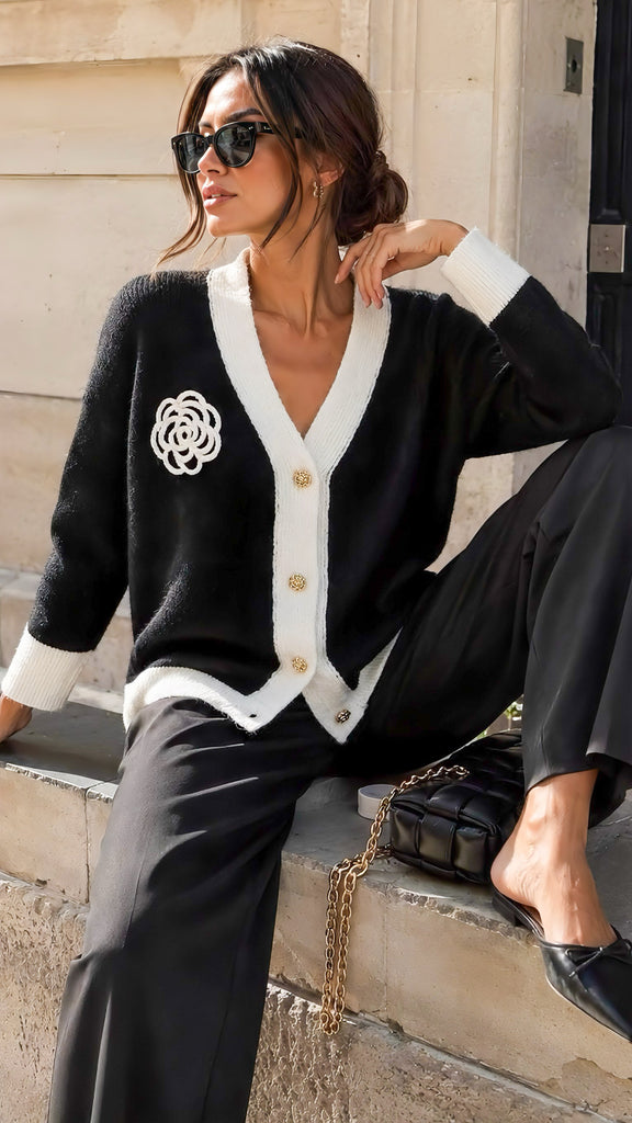 A3181 Triona Mono Motif Cardi