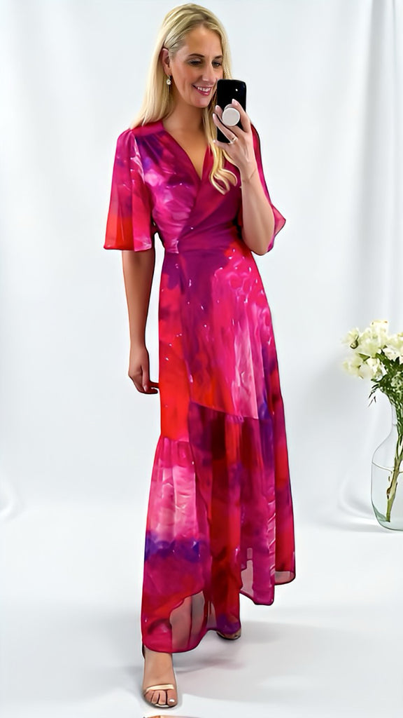 A2451GG Hope & Ivy Hermoine Wrap Dress