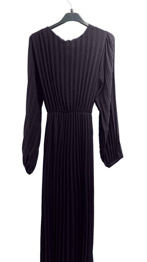 A2503 Black Corset Pleat Dress