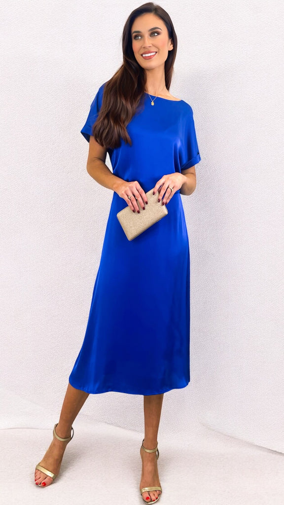 4-A2192 Royal Top & Skirt Combo