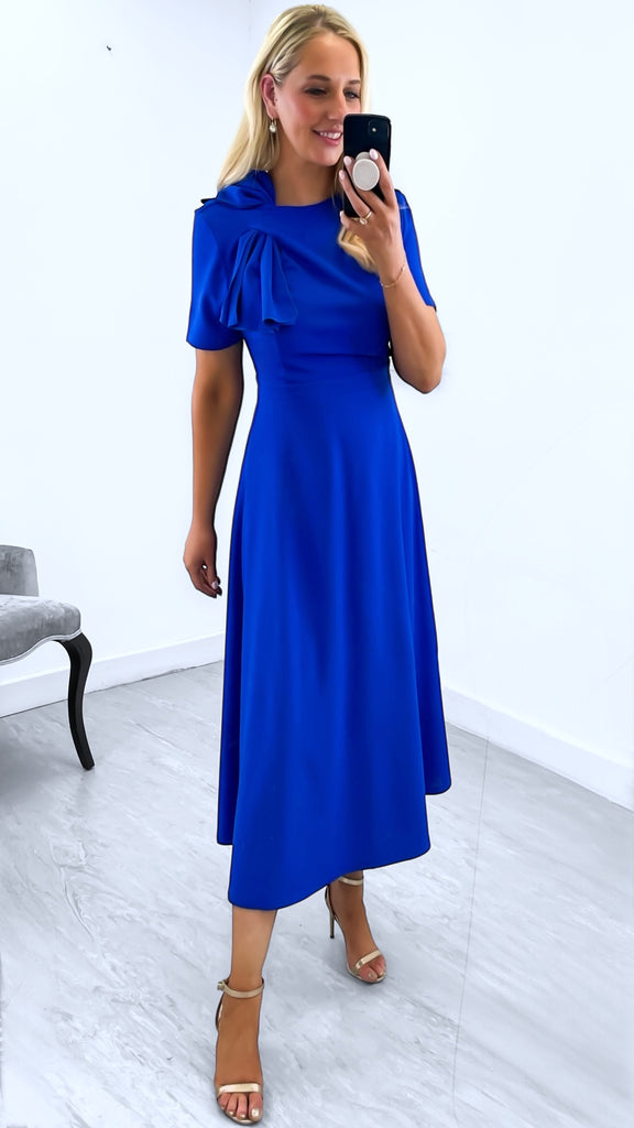 4-A2382 Minta Royal Bow Detail Dress