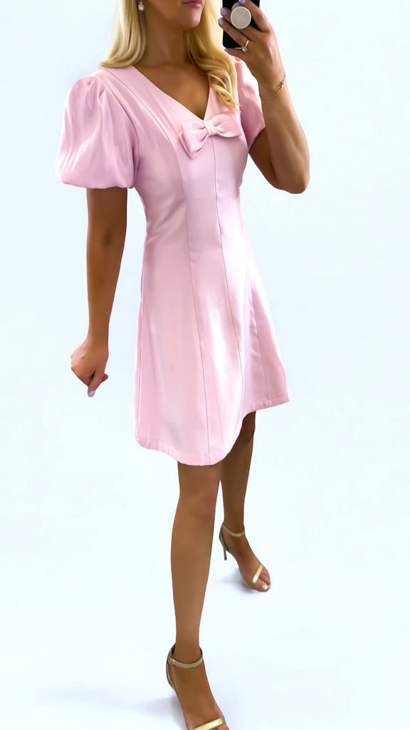 4-A2409 Tammie Pink Shift Dress