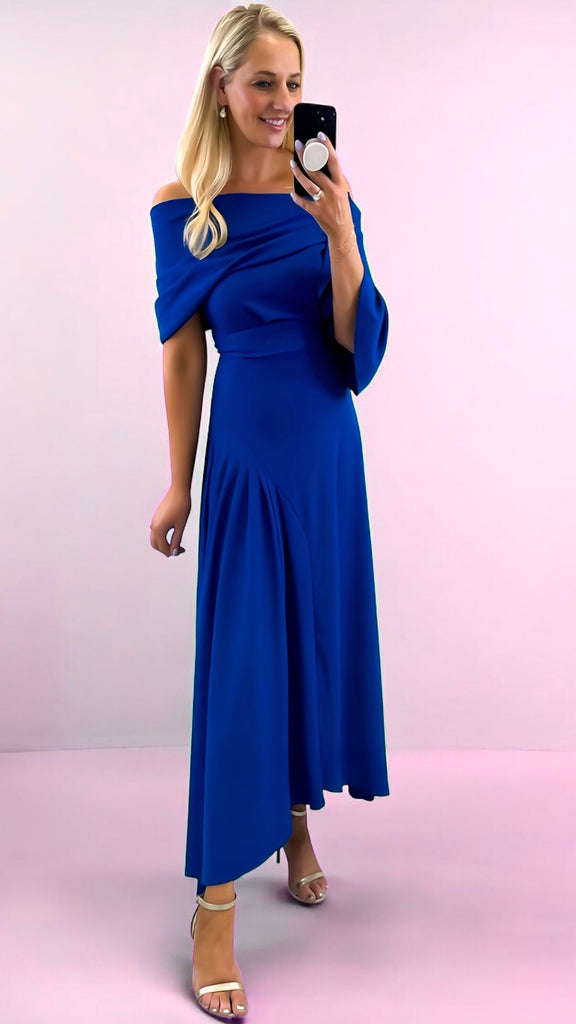 A2416B Inda Royal Fit & Flare Dress