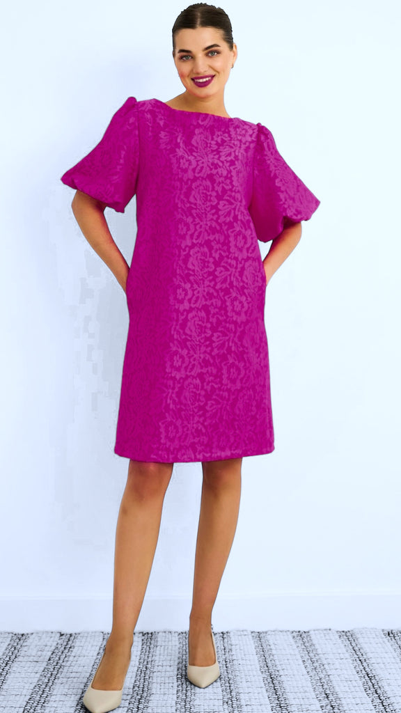 A2522 Verity Magenta Shift Dress