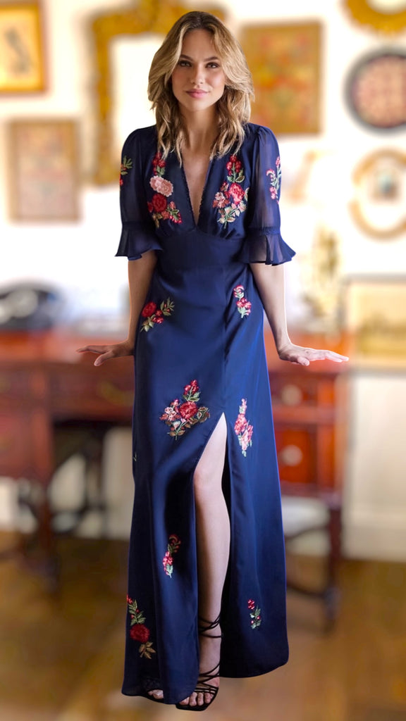 A2549 Hope & Ivy Giana Open Back Dress