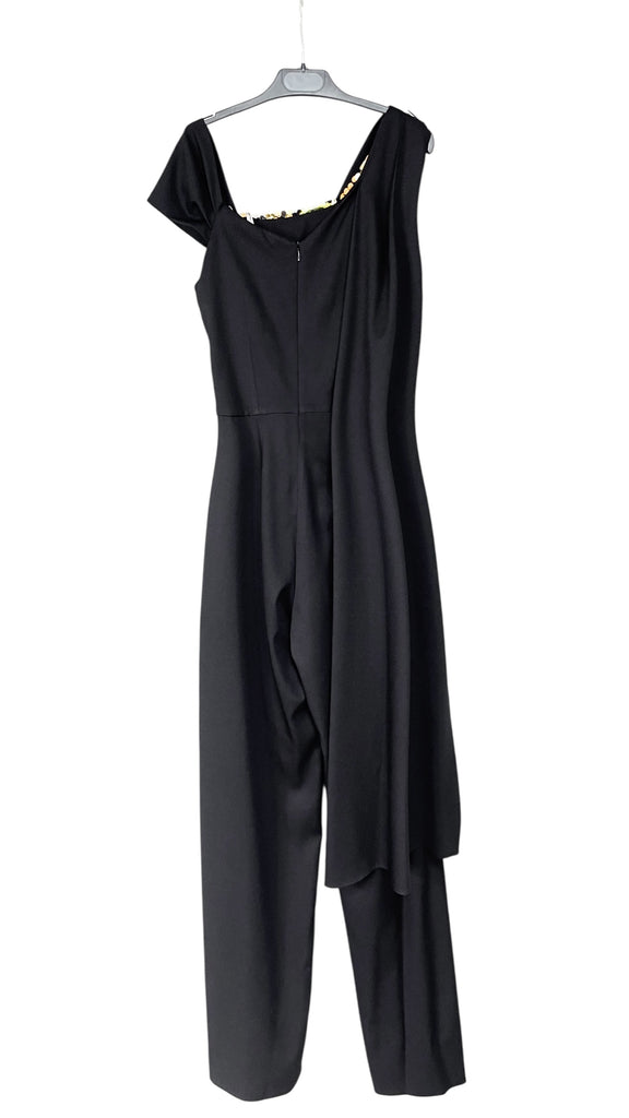 A2573 Jessica Black Sequin Jumpsuit