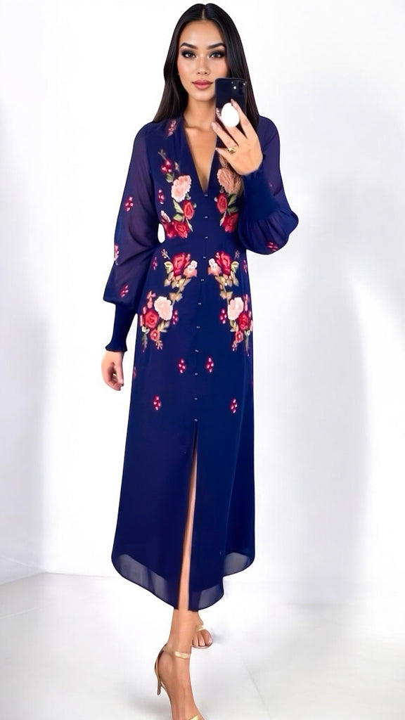 A2584 Hope & Ivy Jodie Embroidered Dress