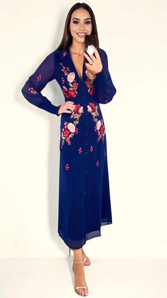 A2584 Hope & Ivy Jodie Embroidered Dress