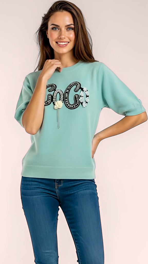 A2869 Mint Coco Fine Knit