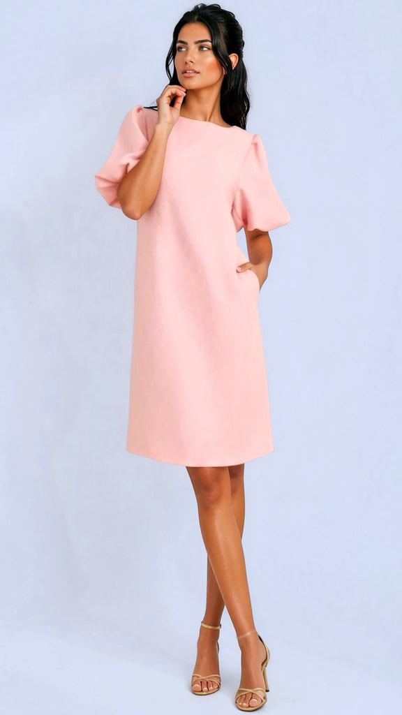 A3009 Verity Pink Shift Dress