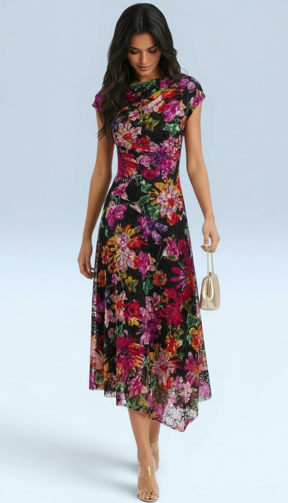 A3124 Mica Multi Asymmetrical Dress